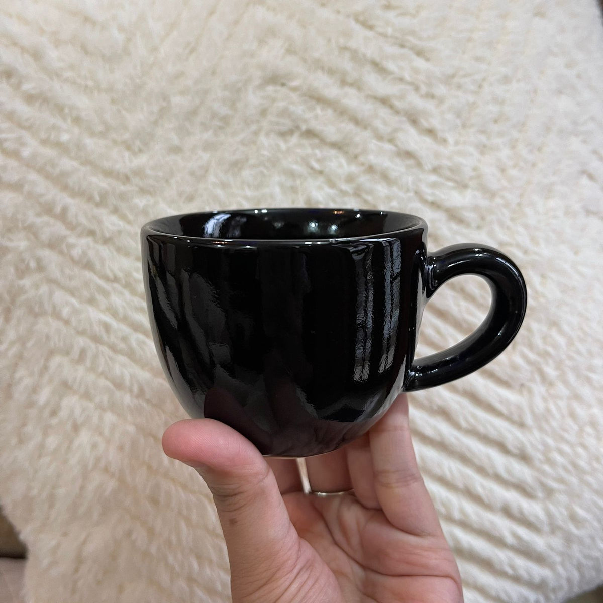 All Black | Flat White Cup - 180ml