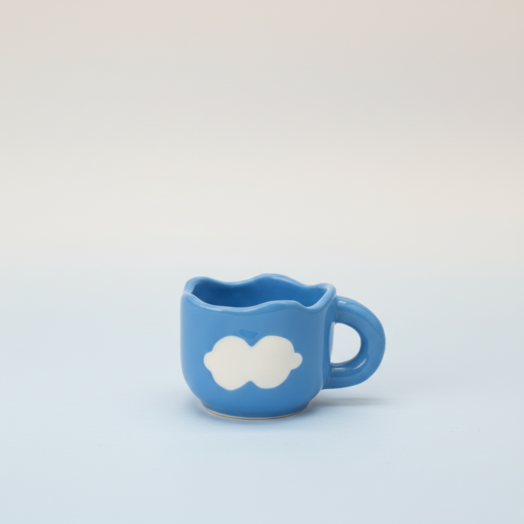 Cloudy cup with new background