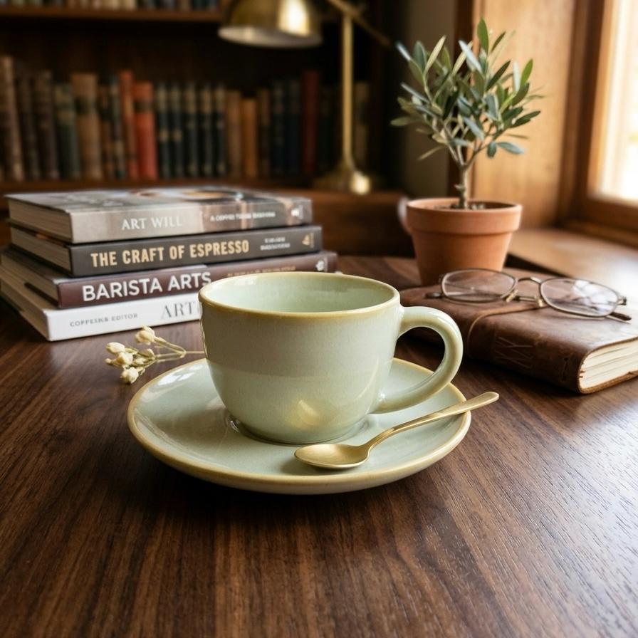 Espresso Cups with Saucer - 75ml
