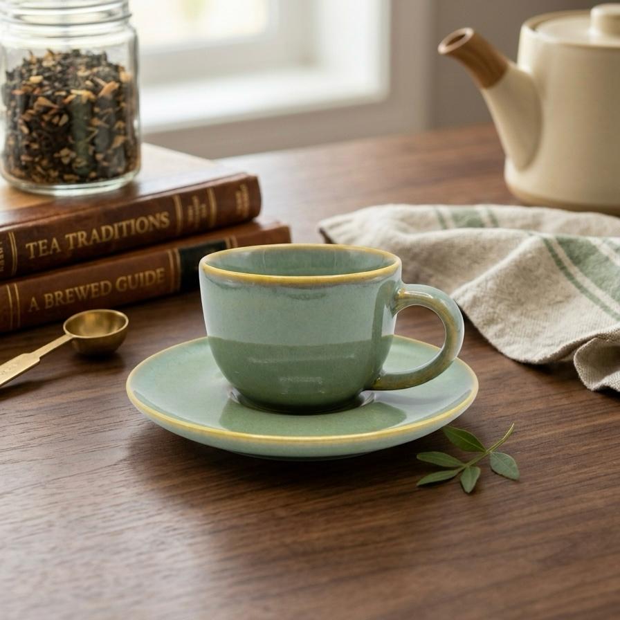 Espresso Cups with Saucer - 75ml