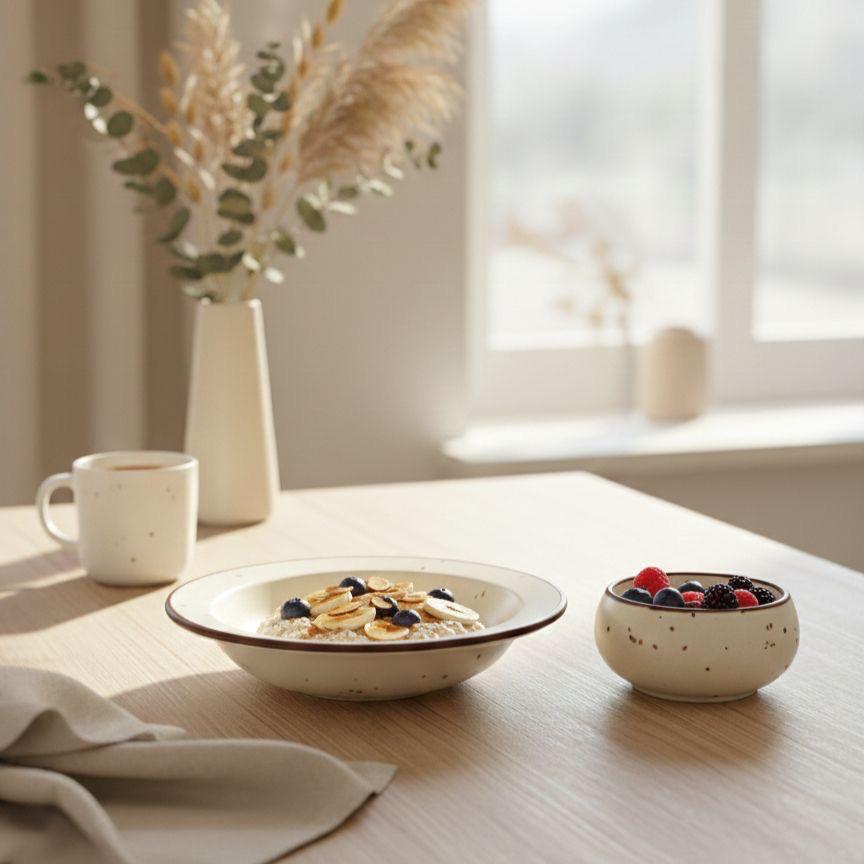 Pasta Plate and Bowl - White