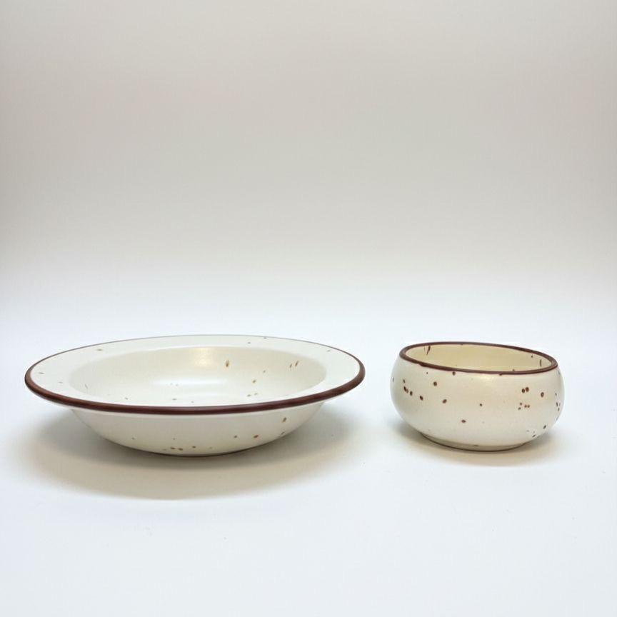 Pasta Plate and Bowl - White